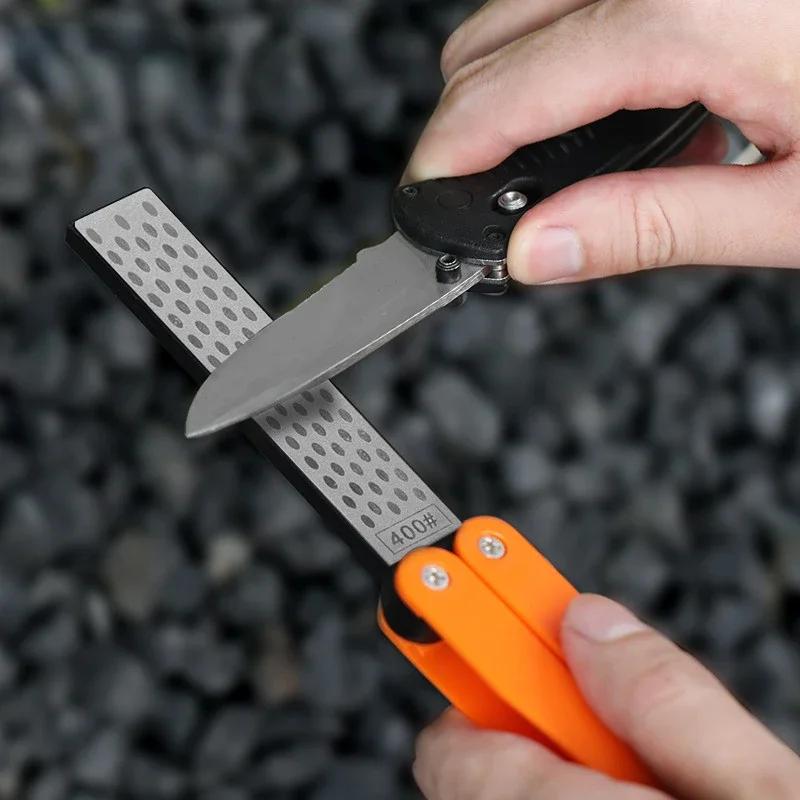 New Double Sided Folded Pocket Sharpener Diamond Knife Sharpening Stone Kitchen Tool