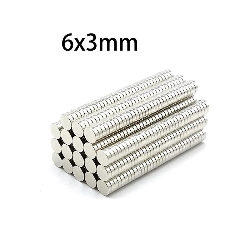 10/20/50ks Silné kotoučové magnety 6 mm x 3 mm pro DIY, Nářadí, Dílnu, Řemesla a Domácí organizaci