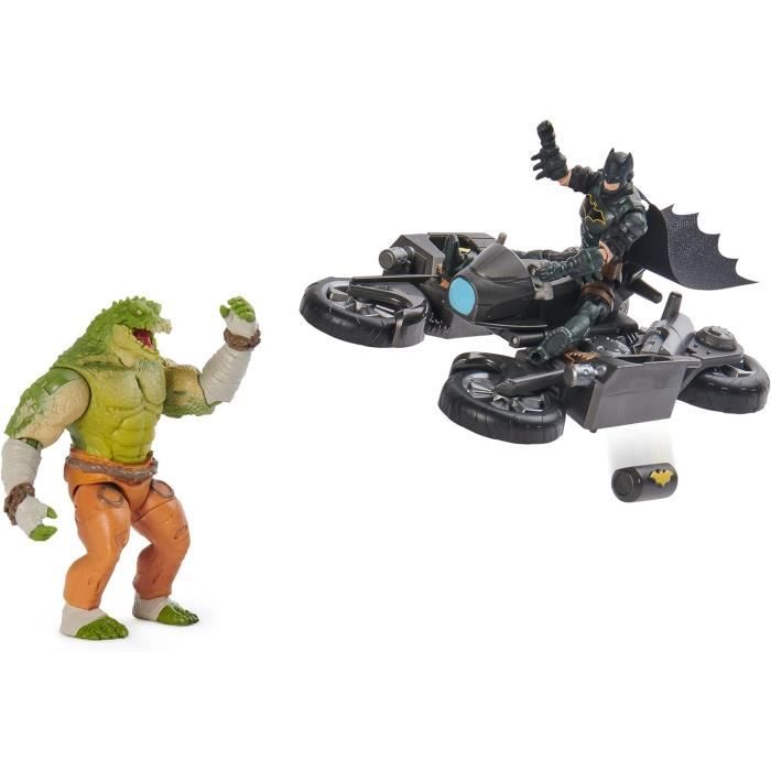 Jouet - spin master - batman transforming - batcycle - 2 figurines incluses - multicolore