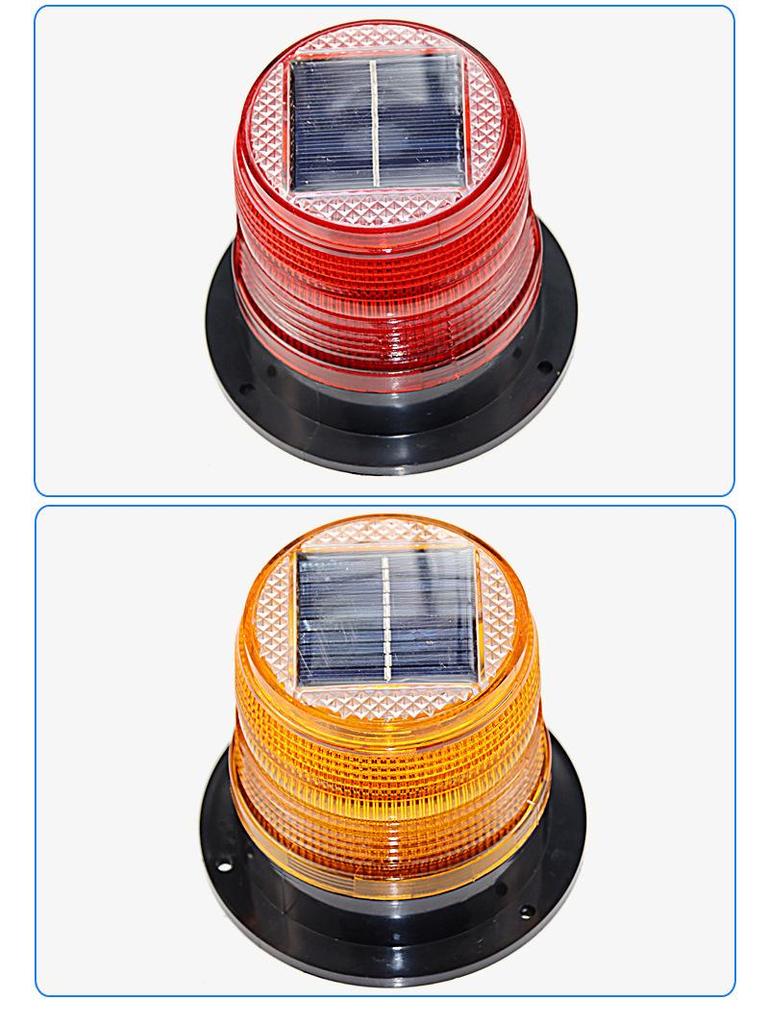 Magnetic Mount LED Solar Strobe Light for Car Roof & Traffic Barriers