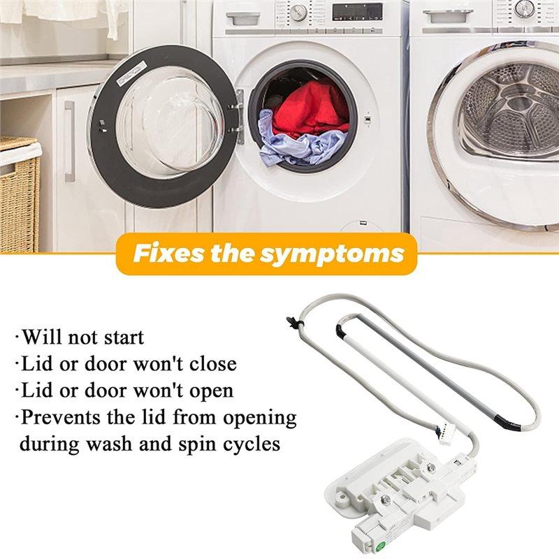 YCOC-W10810403 W10861642 W10787836 For Whirlpool Cabrio Washer Lid Lock Include W11237157 Lid Lock Bezel For Whirlpool Cabrio