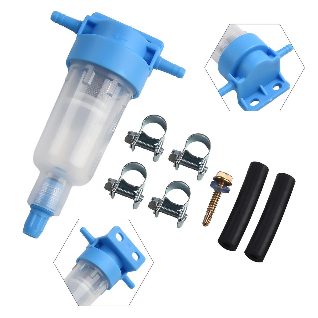 Diesel Fuel Filter Air Heater Water Separator Blue+White