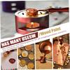 1set Wooden Paint Melting Pot Spoon Handle Spoon Wax Pad Kit Wax Heater Matching Stove Small Set Fire Paint Seal Accessories
