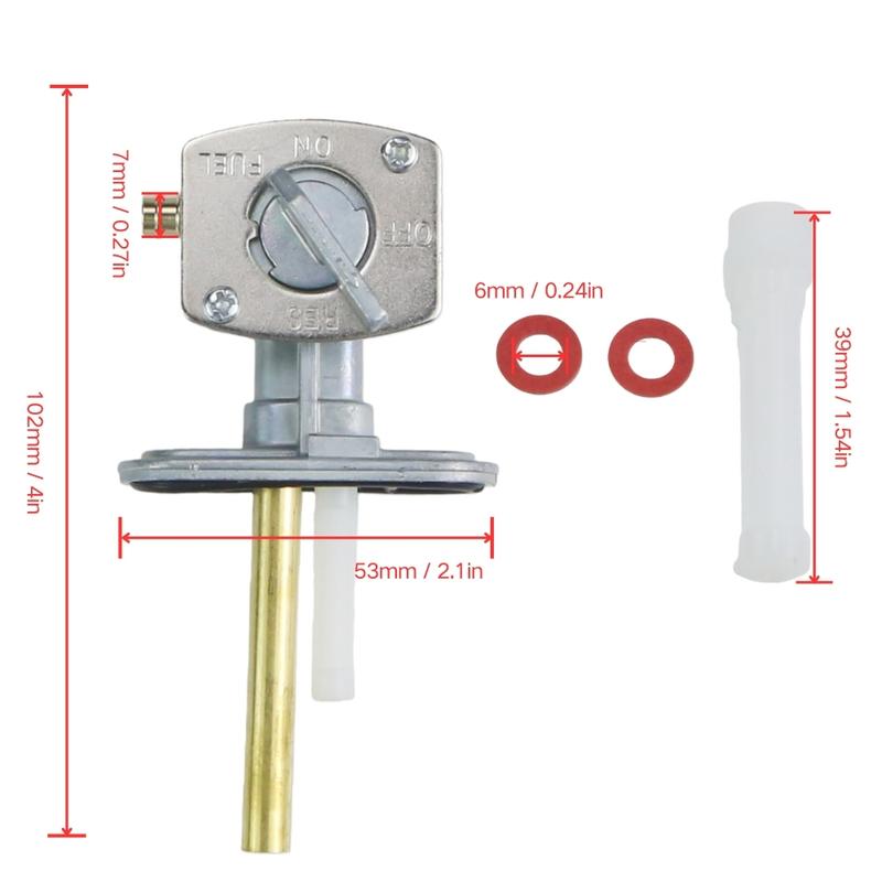 For YAMAHA XT600 XT600E WR500 TTR225 TTR230 TTR250 YZ125 YZ250 YZ400F FZR600 600R Motorcycle Gas Fuel Tank Switch Pump Petcock