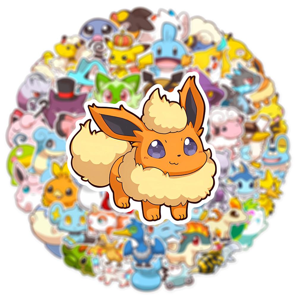 10/30/50PCS Anime Cute Stickers Graffiti Decoration DIY Skateboard Phone Fridge Bike Cartoon Decals Fun for Kid Toy Gift