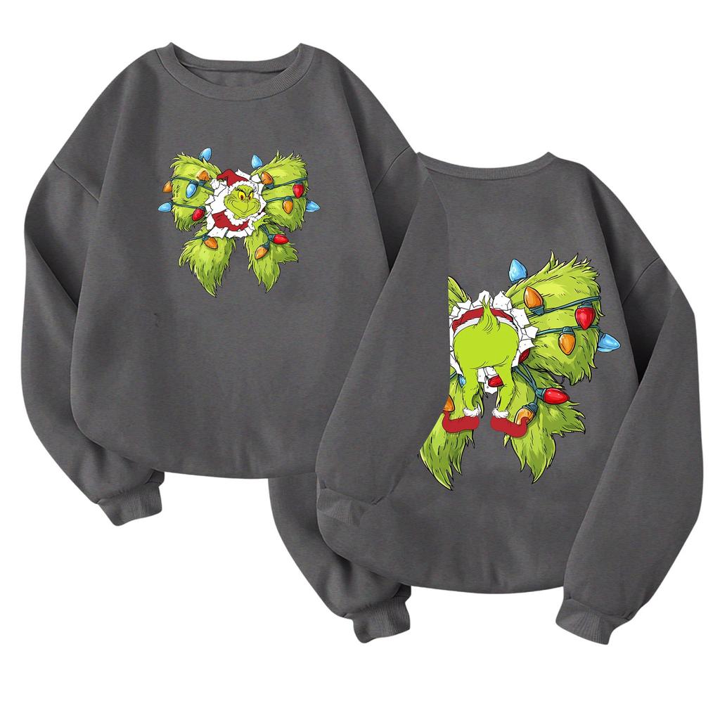 Children's Fashionable Lightweight Long-sleeved Round Neck Pullover With Pockets Printed Pullover