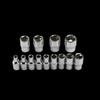 1-Piece 1/4 Drive Inch Metric Ratchet Wrench Socket Head Sleeve Double End 4 5 6 7 8 9 10 11 12 13 14mm Hand Tools