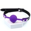 PU Leather Band Silicone Ball Oral Fixation Sex Toys for Couples Adult Games Mouth Gag Mouth Stuffed BDSM Bondage Accessories