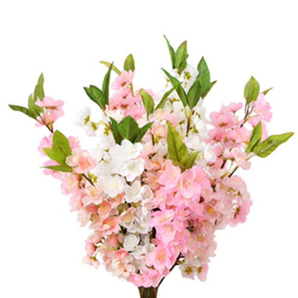 Silk Material Cherry Blossoms Silk Flowers DIY Decoration Simulated Flower Home Table Decor