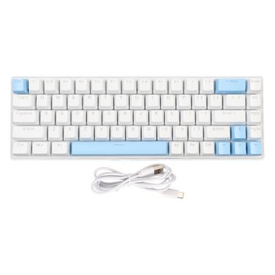 Gaming Keyboard USB 68 Keys Blue Switch N Key Rollover 10 RGB Backlit Modes Wired Keyboard for