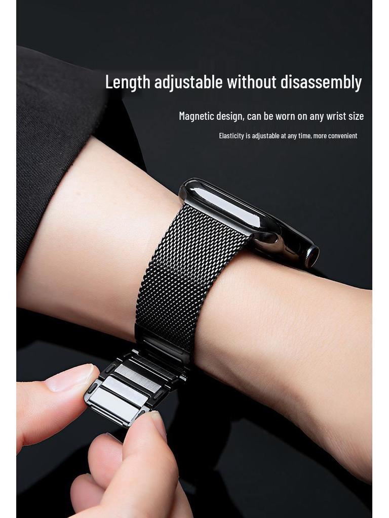 Apple Watch Stainless Steel Magnetic Strap - Compatible with iWatch and Ultra2