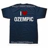 Funny I Love Ozempic Classic T Shirts Men Women Pure Cotton Humor Streetwear Tee Shirt Short Sleeve Unisex Loose Clothing