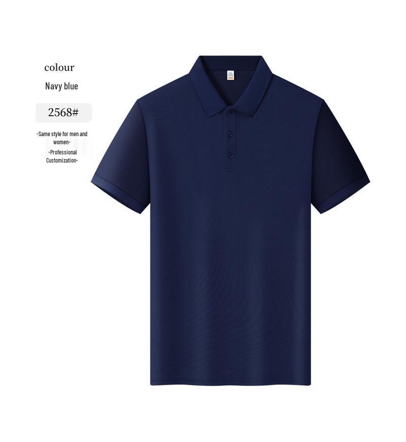 

Customizable Embroidered Logo Polo Shirt: Workwear, Team, or Cultural Uniform M темно-синього кольору