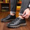 Fashion Lightweight Odor-proof Outdoor Wear-resistant Non-slip Hiking Shoes Men Leather PU Casual Shoes Men's Sports Shoes Zapatillas
