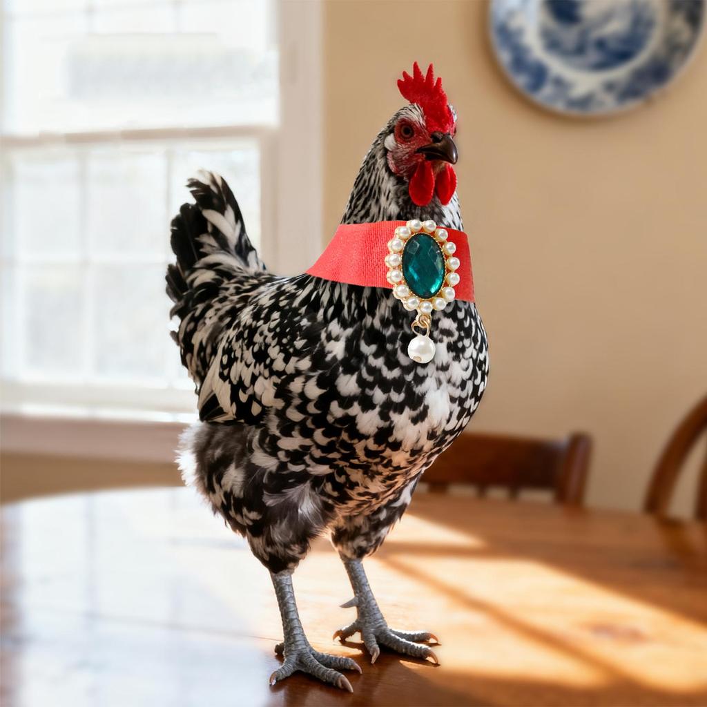 Rooster Collar No Crow Adjustable Neck Belt Reduce Crowing Duck Poultry Collar For Poultry Coop Residential Area Farm Backyard