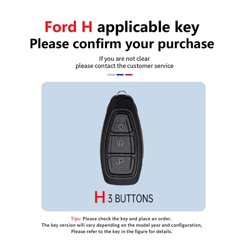 Car Remote Smart Key Case Cover Shell Fob for Ford Fiesta Focus 3 4 Mondeo Ecosport Kuga Focus ST Protector Car Accessories