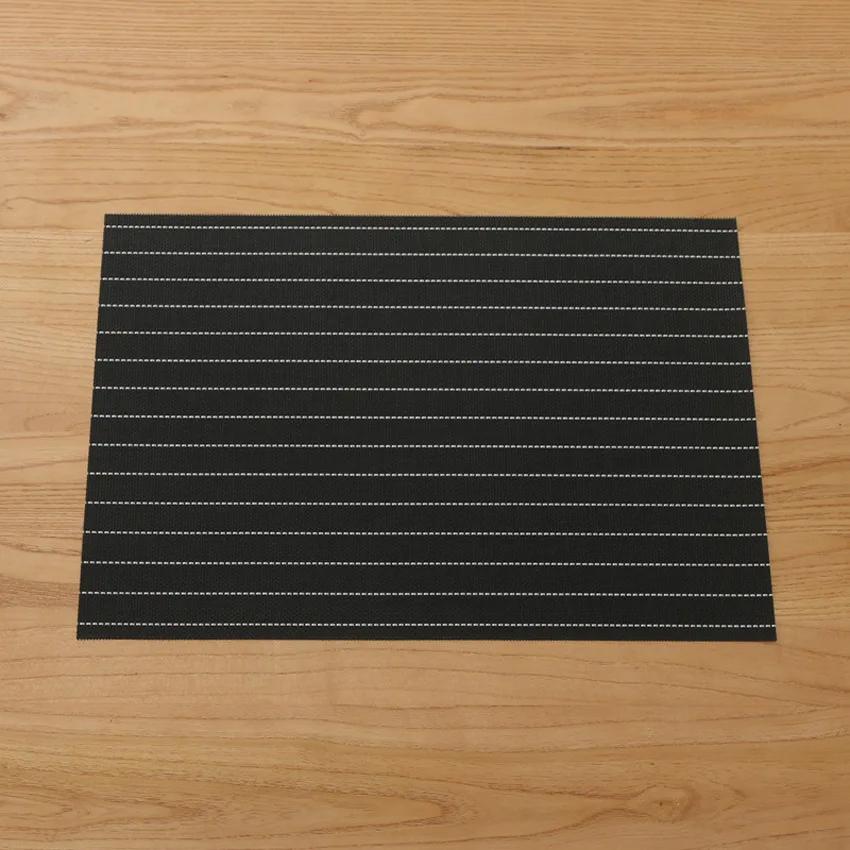 

Полосатые льняные салфетки под тарелки, коврики для обеденного стола, нескользящие подставки под тарелки и миски, подставки под стаканы, кухонные скандинавские аксессуары для стола, домашний декор 30x40cm1pcs