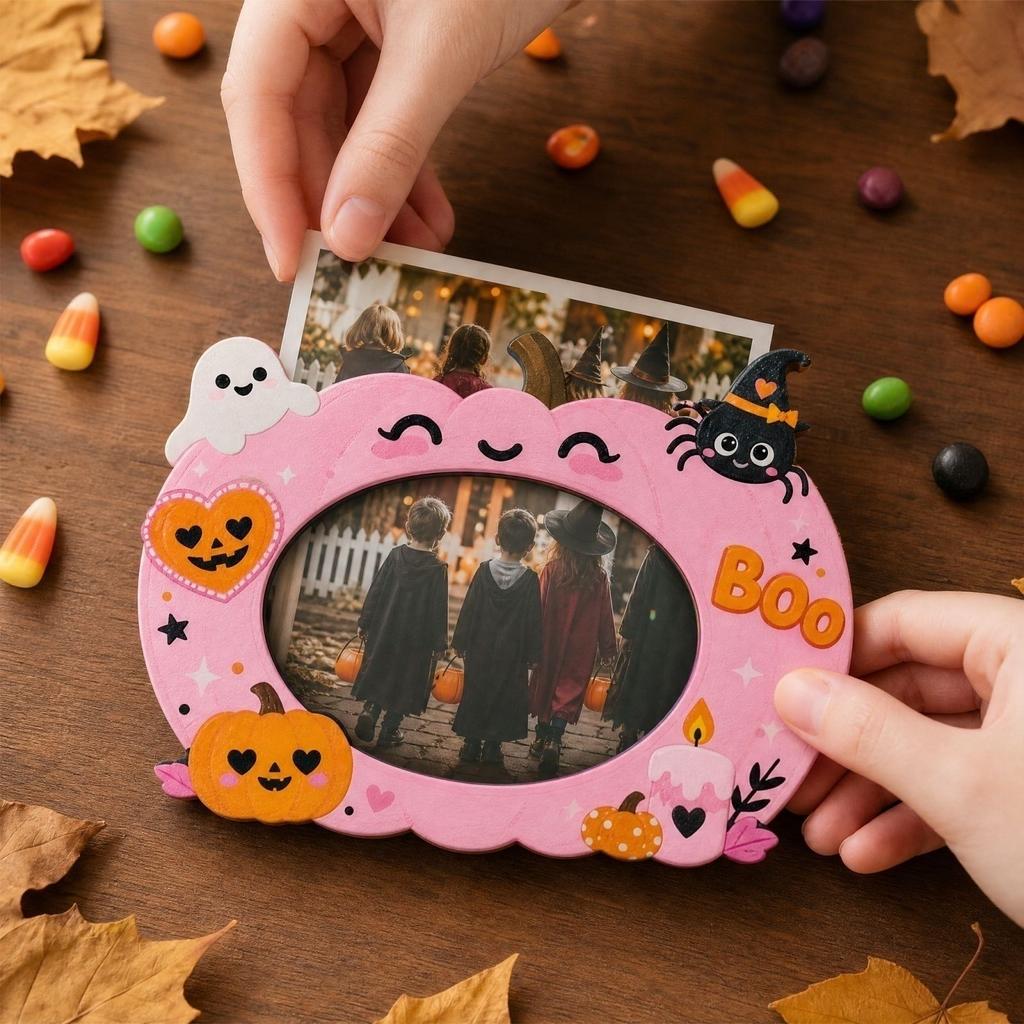 Halloween Wooden with Pumpkin and Design for Holiday Home Decor