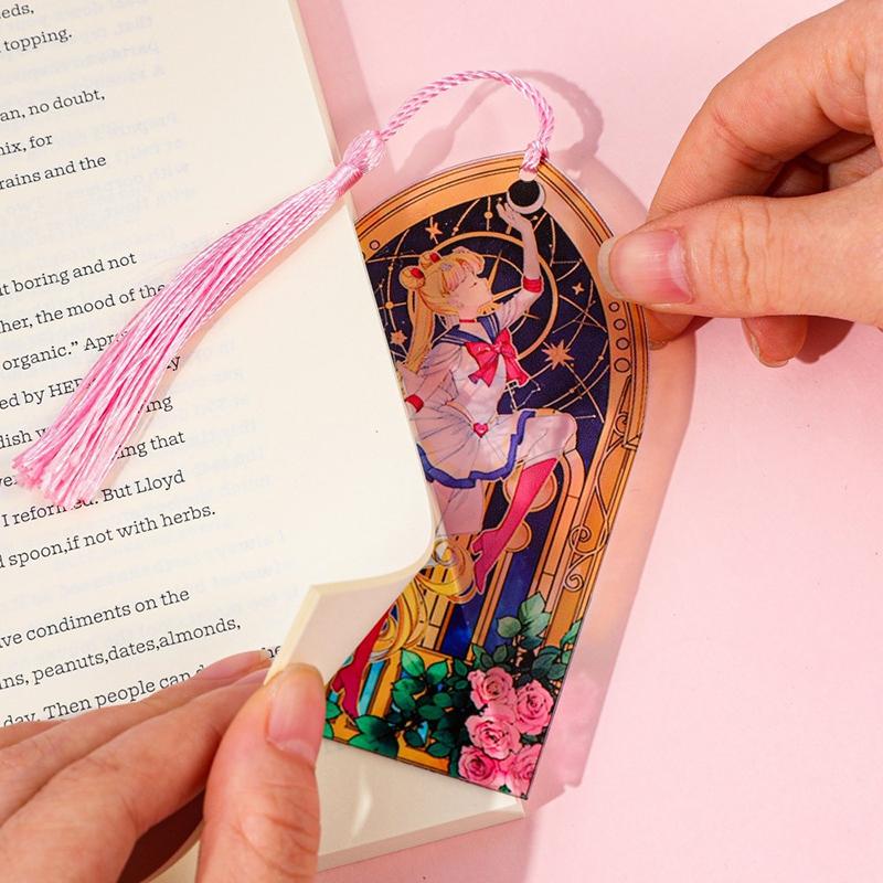 Sailor Moon Acrylic Bookmark Anime Enthusiast Book Accessories Student School Supplies Teacher Office Stationery