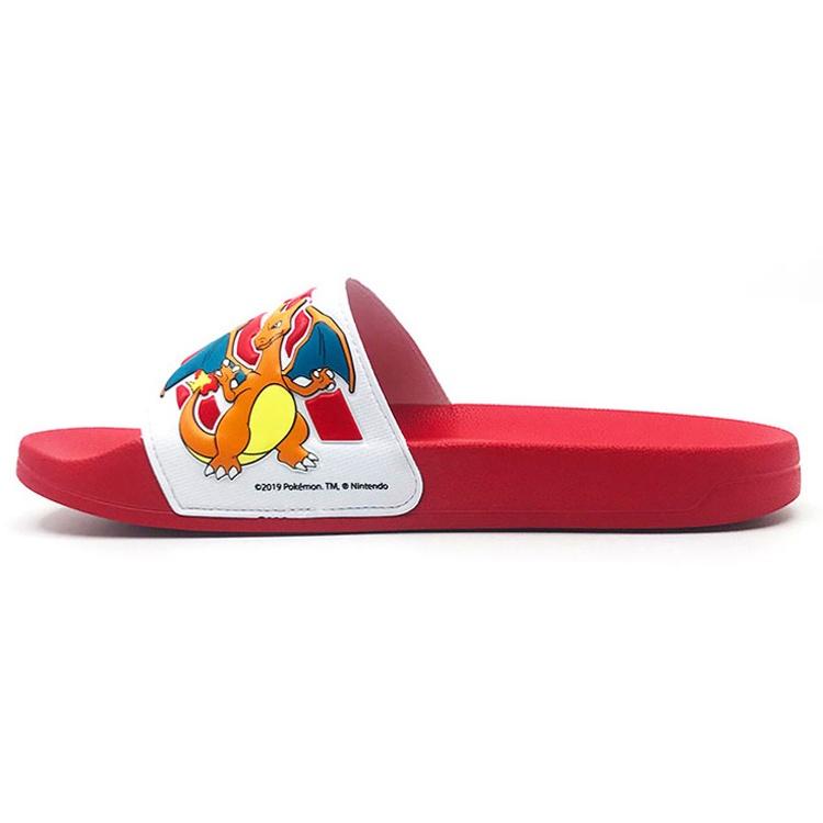 Pokmon x adidas neo Adilette Shower Red Shoe Unisex  Red White  Men s FW0073 EU 38