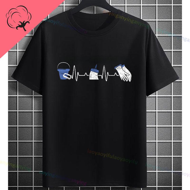 Funny Astronaut Vacuum Cleaner Space Graphic Tshirt Short Sleeve 100 Cotton Round Neck Humor Style Casual Fashion Tshirt