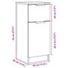 VidaXL Buffets 2 pcs vieux bois 30x30x70 cm bois d'ingénierie, armoire, meuble de rangement, organisateur de maison, 856952