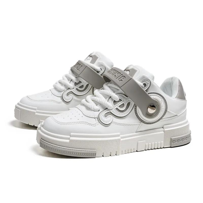 Fashion 2024 New Men's Designer Skateboard Sneakers Spring Fashion Beige Mens Platform Shoes Hip Hop Sneakers Men Casual Sports Shoes