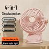Multifunctional Clip-On Fan with Light – Portable, Rechargeable for Home, Dorm, Office, Desktop, and Outdoor Use