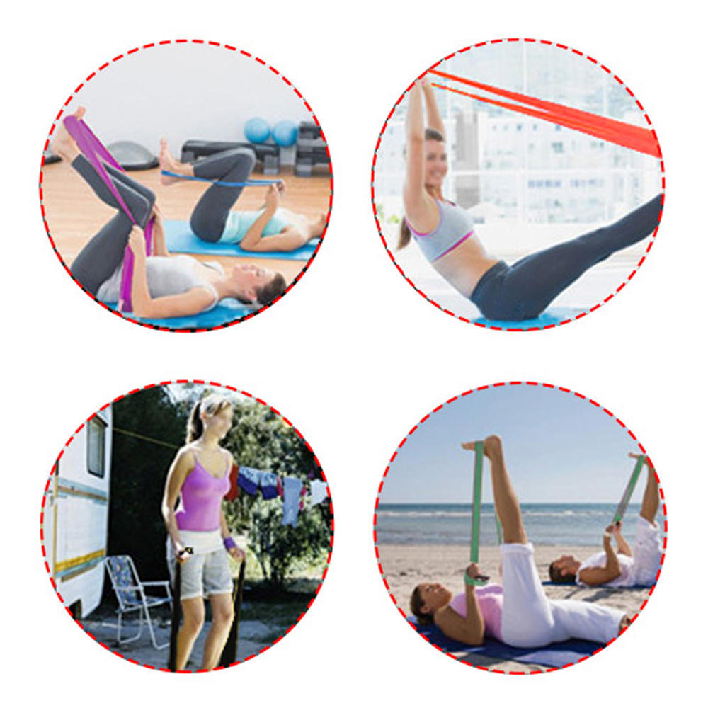 TOMSHOO 208cm Workout Loop Band Klimmzug-Assistenzband Stretch-Widerstandsband Powerlifting Bodybuilding Yoga Übung Fitness Assis
