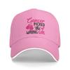 Pink Breast Cancer Awareness Ribbon Sandwich Caps Adult HipHop  Hats Fishing Hat Adjustable Polyester Baseball Caps Summer