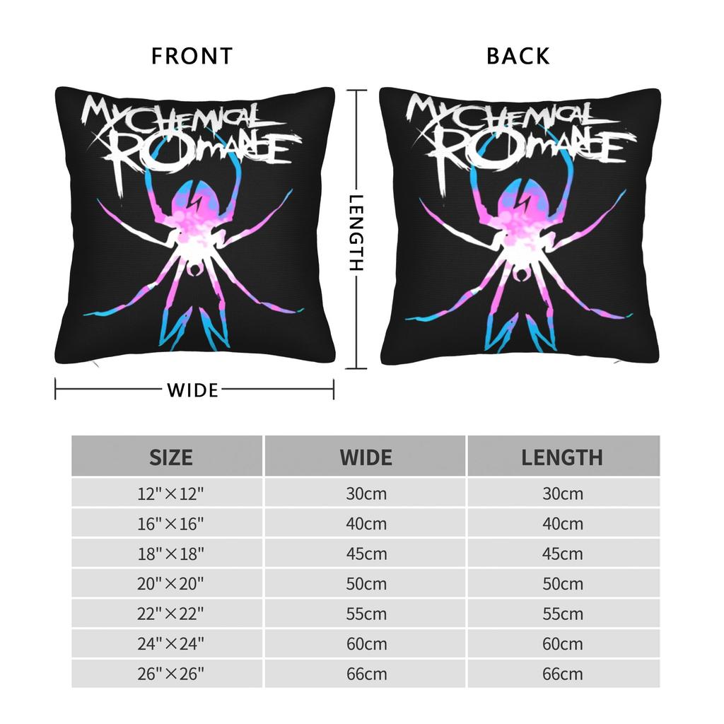 My C-Chemical R-Romance Pillow Cover  Soft Cushion Cover Cute Funny Pillow Case For Sofa Home Decoration