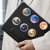 54-Piece Cosmic Full Moon Cartoon Sticker Set for Journals, Notebooks, and Luggage Decoration