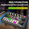 Professional Microphone Mic Bluetooth Sound Mixer Card For PC Condenser USB Wired Digital Live Wireless Soundcard Voice Changer