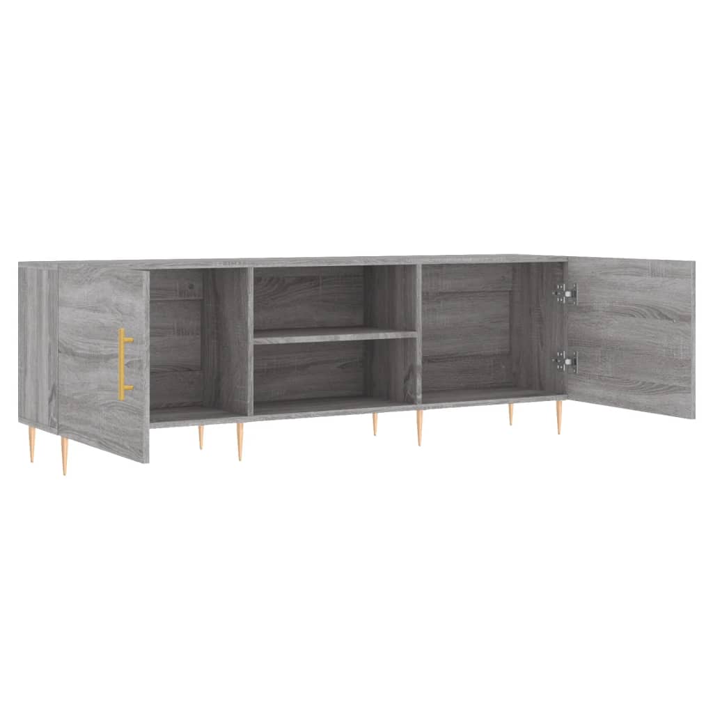 TV Cabinet Gray Sonoma 150x30x50 cm Particleboard