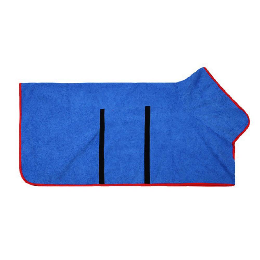Towel Bathrobe Dog Microfibre Bath Robe Pet Super Absorbent  Drying Coat
