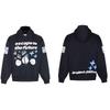 Unisex Broken Planet Print Velvet Hoodie - Trendy & Casual