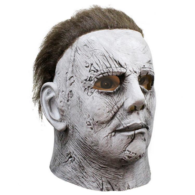 McMeel Mask Headgear Movie "Moonlight Panic" funny latex Majer mask headgear with a pale face