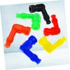 GRIRIW Motorcycle General Accessories 6pcs Rubber High Pressure Spark Plug Caps Heat Resistant Random Color