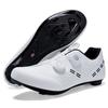 Road Cycling Shoes With Stiff Sole Breathable Unclipped Clipless Style Dual Buckle Bike Pedal Men Women