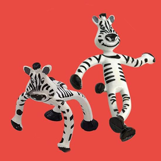 Bendy Wire zabawka w kształcie zwierzątka wbudowana antystresowa bezpieczna kreatywna zginana małpa zebra prezent urodzinowy dla dzieci