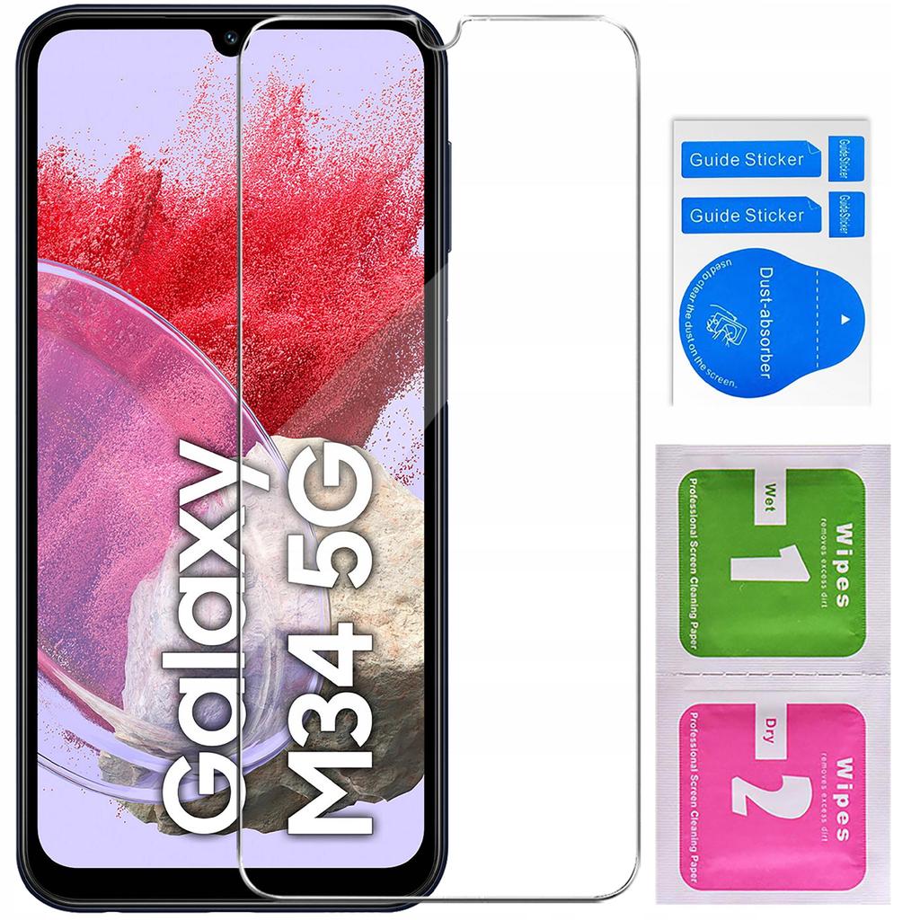 CASE for SAMSUNG GALAXY M34 5G SMART MAGNET BOOK CASE CLOSED + GLASS