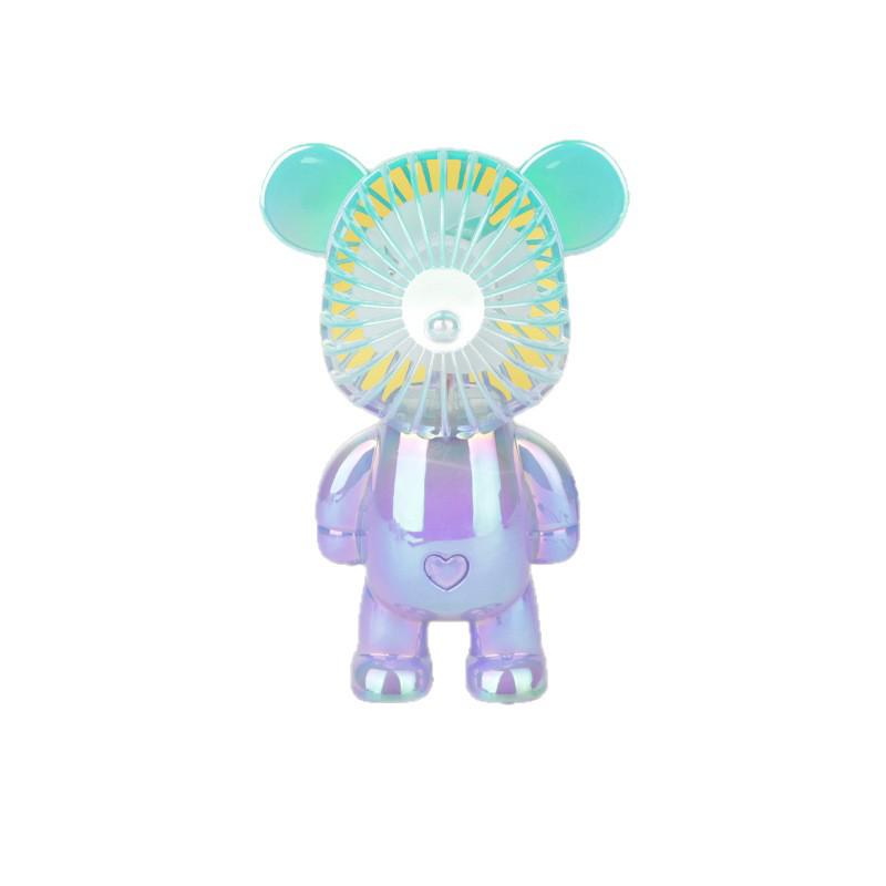 Mufeng Summer Jelly Bear USB Fan - Portable Desktop Fan for Dorms and Outdoors