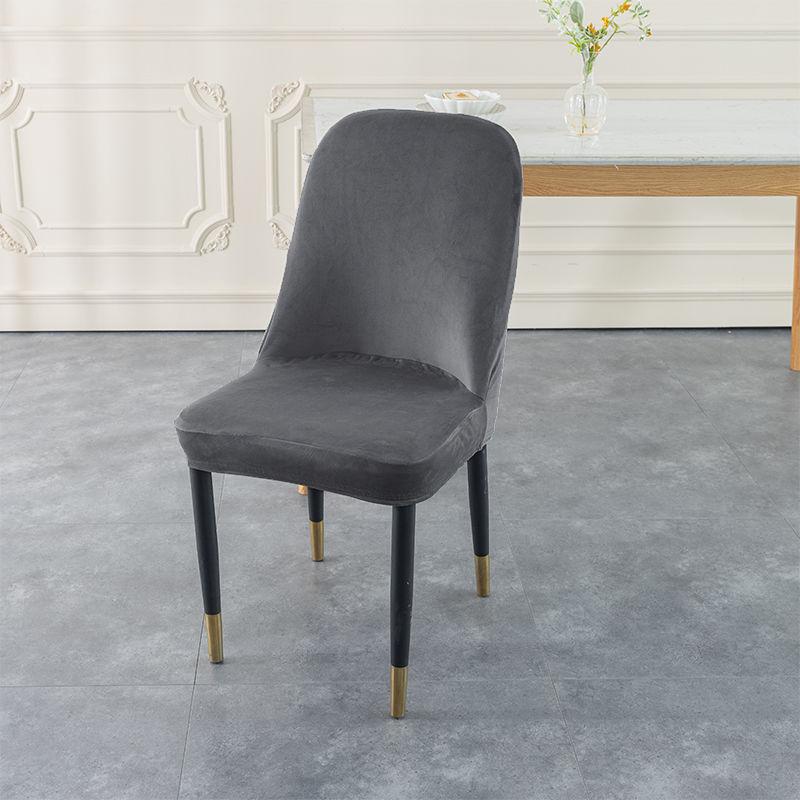 Thickened Chair Cover Elastic Arc Shape Dirt-resistant Dining Chair Cover Prevent Cat Scratches Easy To Remove and Wash Without Deformation.