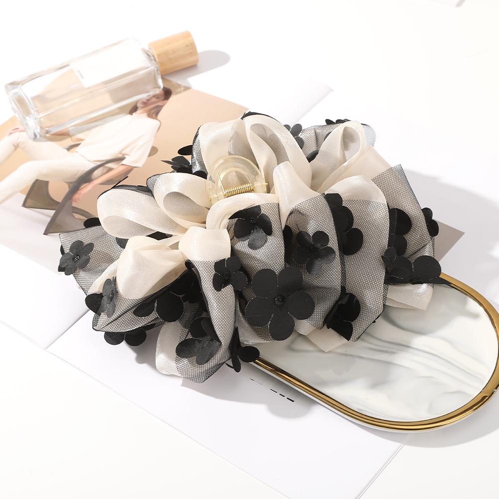 

Haimeikang большой бант для волос коготь летний цветок сладкий сетчатый хвост шпилька для волос крабы заколка для волос женские модные аксессуары для волос