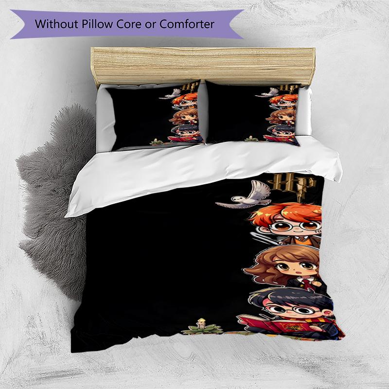 3pcs Duvet Cover Set (1*Duvet Cover + 2*Pillowcase, Without Core),Fantasy film Print Bedding Set, Bedroom Decor, All‑Season, Birthday Gift