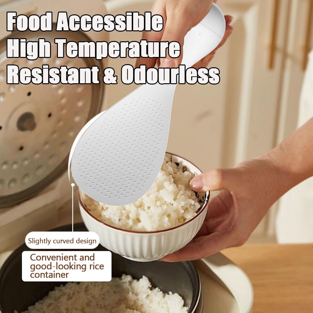 Tumbler Non-stick Rice Rice Spoon High Temperature Resistant ABS Household Vertical Non-injury Pot Rice Spoon Easy to Clean