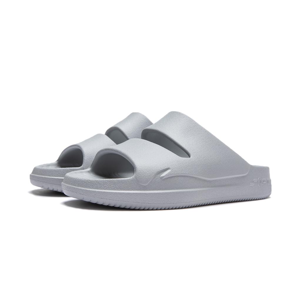 Li Ning Soft Clap Versatile Outdoor Comfortable Trendy Breathable Lightweight Thick Sole Increased Height Non-Slip Durable Slide Sandals AGAU005-4