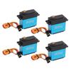 4Pcs 30kg RC Metal Gear Digital Servo with 25T Metal Servo Arm for 1 10 Remote Control Car Plane