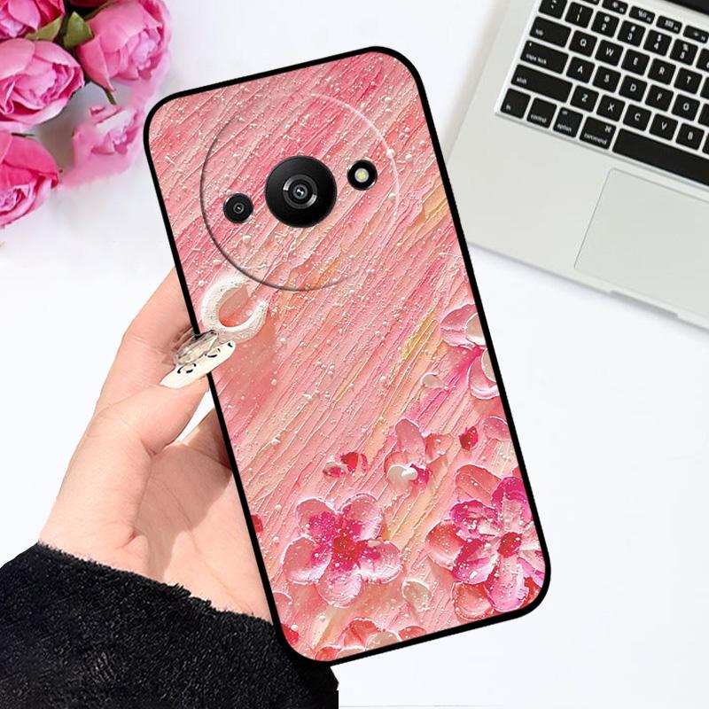 Soft Case For Redmi A3 A3x 4G Silicone TPU Phone Cover For Xiaomi Redmi A3 Pro Fashion Luxury Printing Coque Fundas Protector
