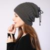 Beanie Hat Solid Color Adjustable Autumn Winter Plush Lining Windproof Hat Scarf for Outdoor